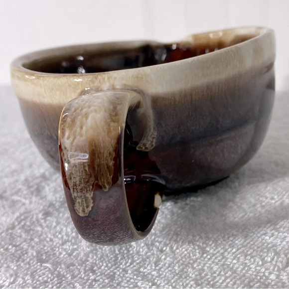 Vintage McCoy Pottery USA Ceramic Brown Drip Gravy Boat  7128 - Picture 4 of 16